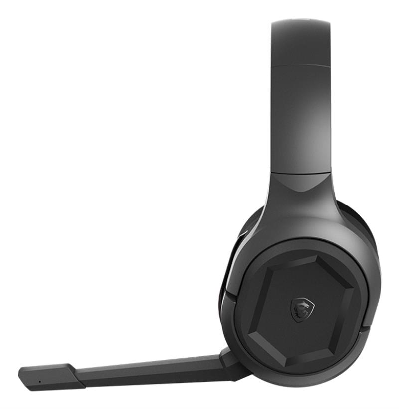 MSI Immerse GH50 Wireless Headset Bedraad en draadloos Hoofdband Gamen USB Type-A Zwart