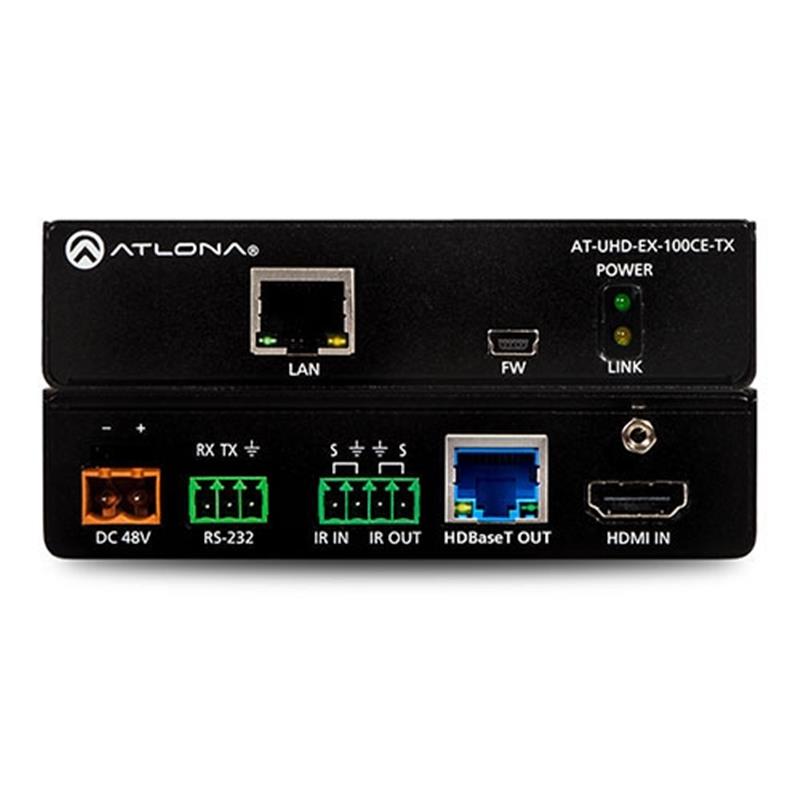 Atlona 4K HDMI HDBaseT transmitter 100 meter met Ethernet beheer en PoE