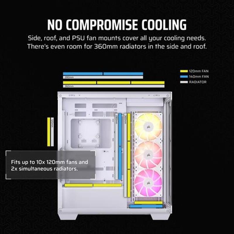 Corsair 3500X ARGB Midi Tower Wit