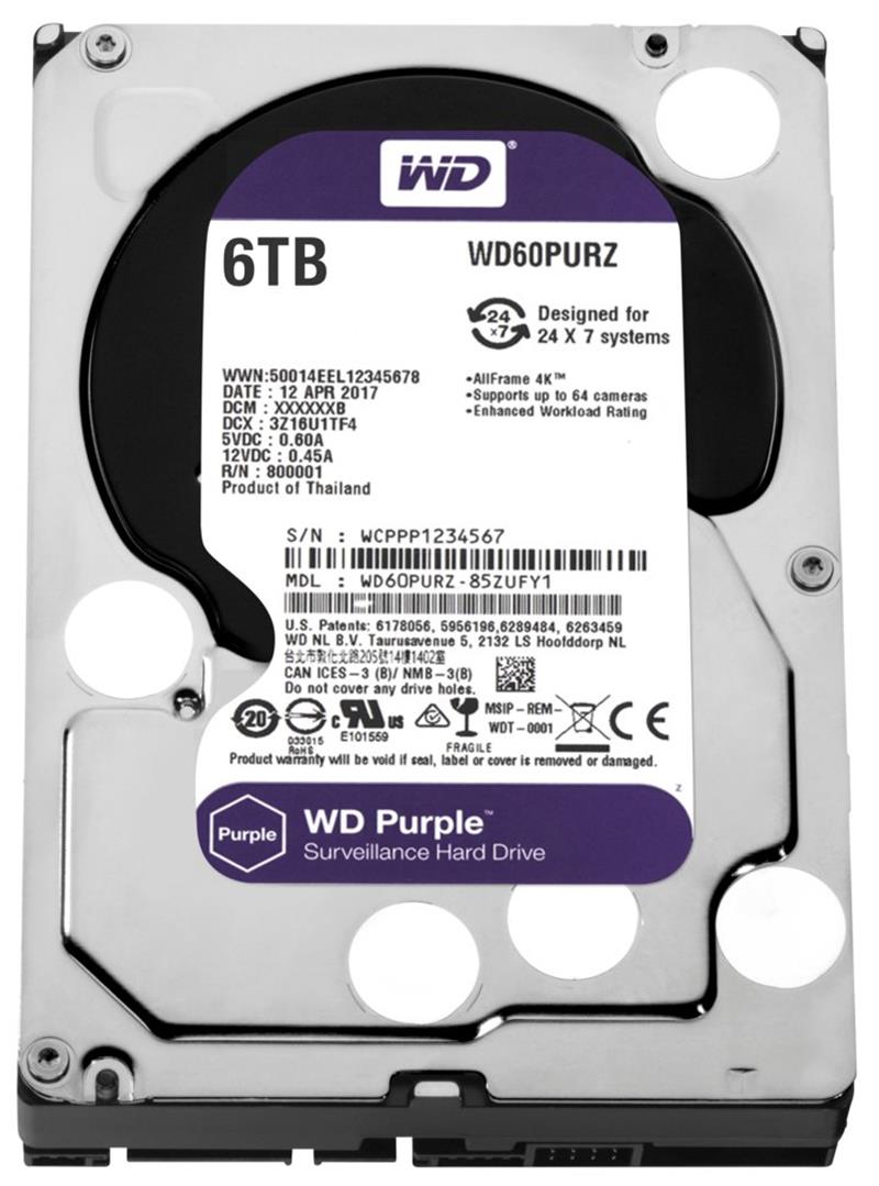 Western Digital Purple 3.5 6000 GB SATA III