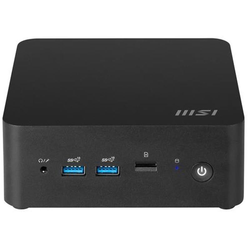 MSI Cubi NUC 1M-003EU Intel Core 3 100U 8 GB DDR5-SDRAM 512 GB SSD Windows 11 Pro Zwart