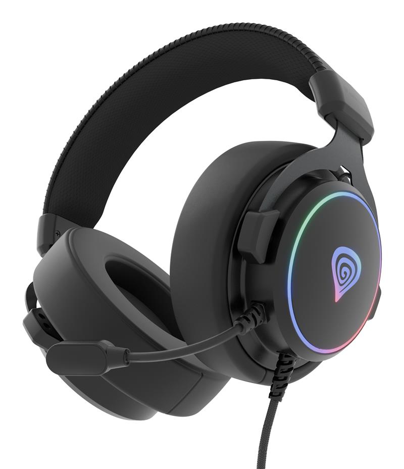 GENESIS Neon 764 Headset Bedraad Hoofdband Gamen USB Type-A Zwart