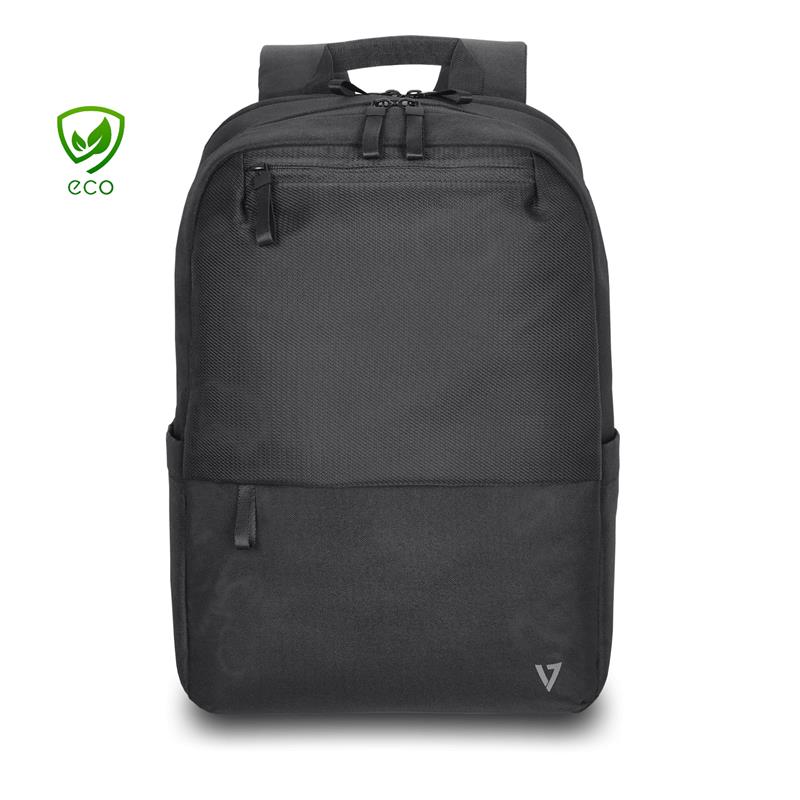 V7 CBP16-ECO2 laptoptas 39,6 cm (15.6"") Rugzak Zwart