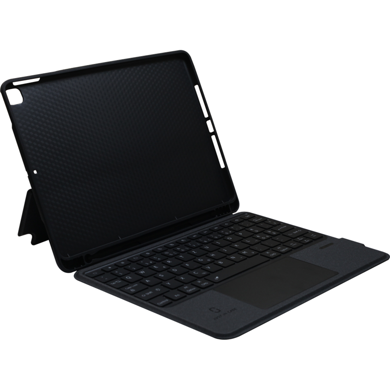 iPad 2021 9th Gen 2020 8th Gen Back Cover Flap Qwerty Keyboard - Black