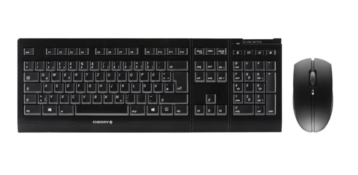 CHERRY GENTIX Keyboard+Mouse WL RF Wireless Black / RETURNED