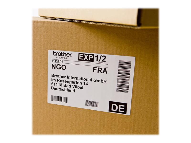 Brother DK-11247 labelprinter-tape Zwart op wit