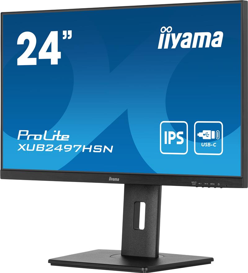 iiyama ProLite XUB2497HSN-B2 computer monitor 60,5 cm (23.8"") 1920 x 1080 Pixels Full HD LED Zwart