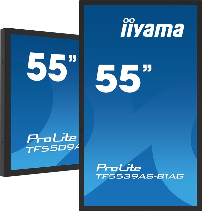 iiyama TF5539AS-B1AG beeldkrant Digitale signage flatscreen 138,7 cm (54.6"") LED 500 cd/m² 4K Ultra HD Zwart Touchscreen Type processor Android 24/7