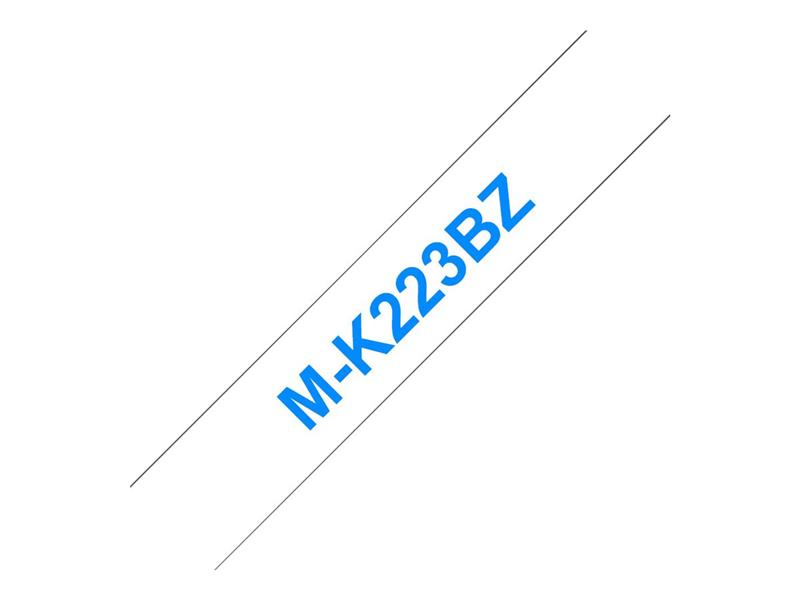 Brother M-K223 9mm Blue on White Tape labelprinter-tape