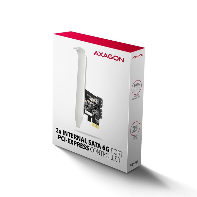 Axagon PCES-SJ2 interfacekaart/-adapter Intern SATA