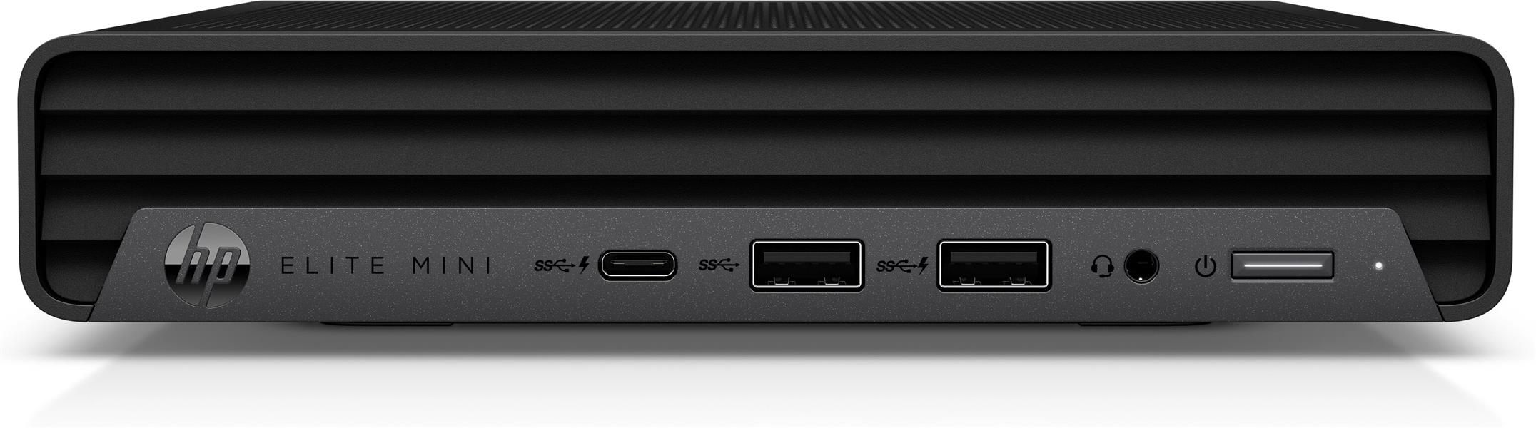 HP Elite Mini 600 G9 Intel® Core™ i5 i5-12500T 8 GB DDR4-SDRAM 256 GB SSD Windows 11 Pro Mini PC Zwart
