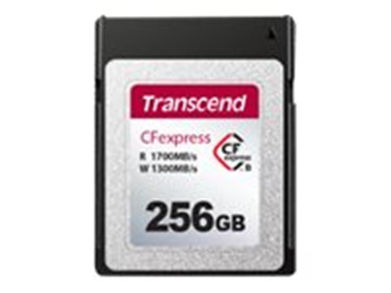 Transcend 256GB CFExpress type-b NVMe PCIe Gen3x2 TLC 3D NAND 1 700 1 300 MB s