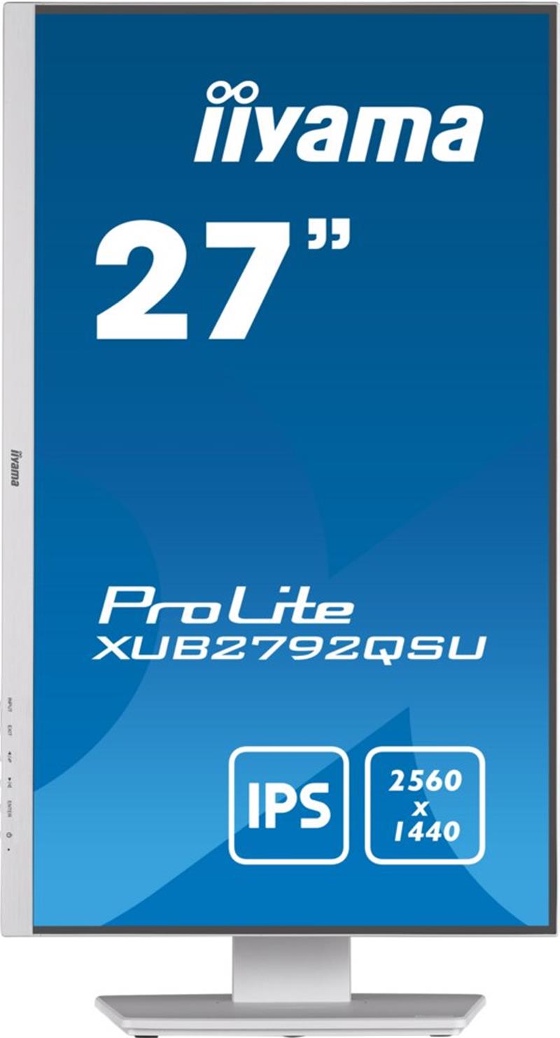 iiyama ProLite XUB2792QSU-W5 computer monitor 68,6 cm (27"") 2560 x 1440 Pixels Full HD LED Wit