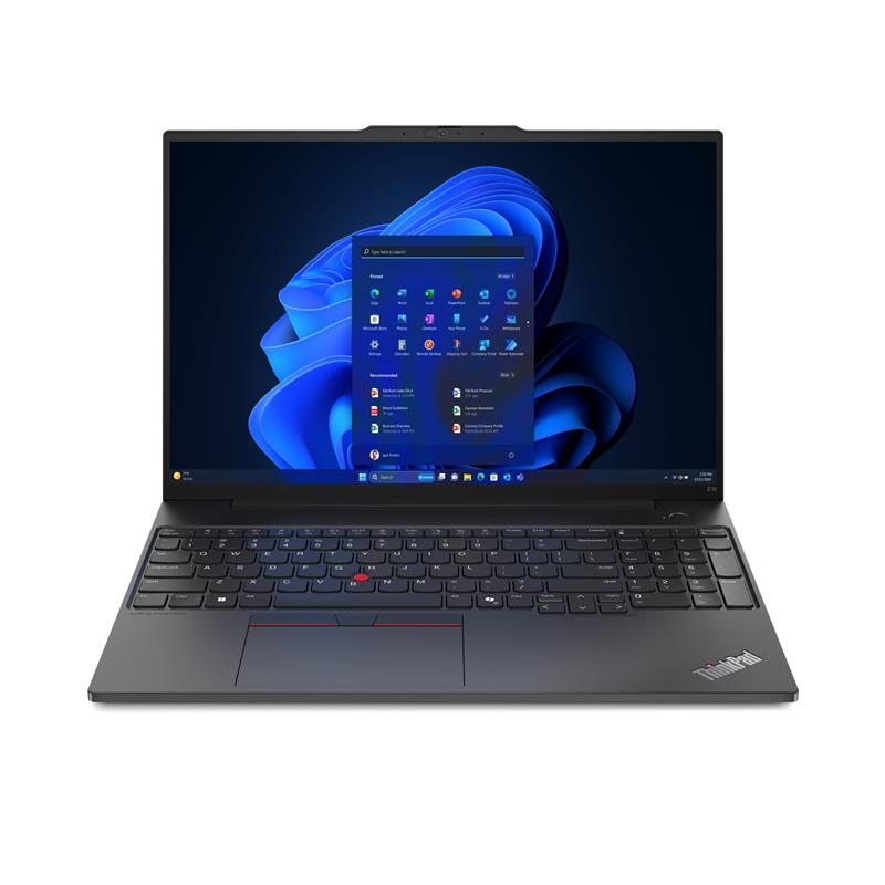 Lenovo ThinkPad E16 Intel Core Ultra 5 125U Laptop 40,6 cm (16"") WUXGA 8 GB DDR5-SDRAM 256 GB SSD Wi-Fi 6E (802.11ax) Windows 11 Pro Zwart