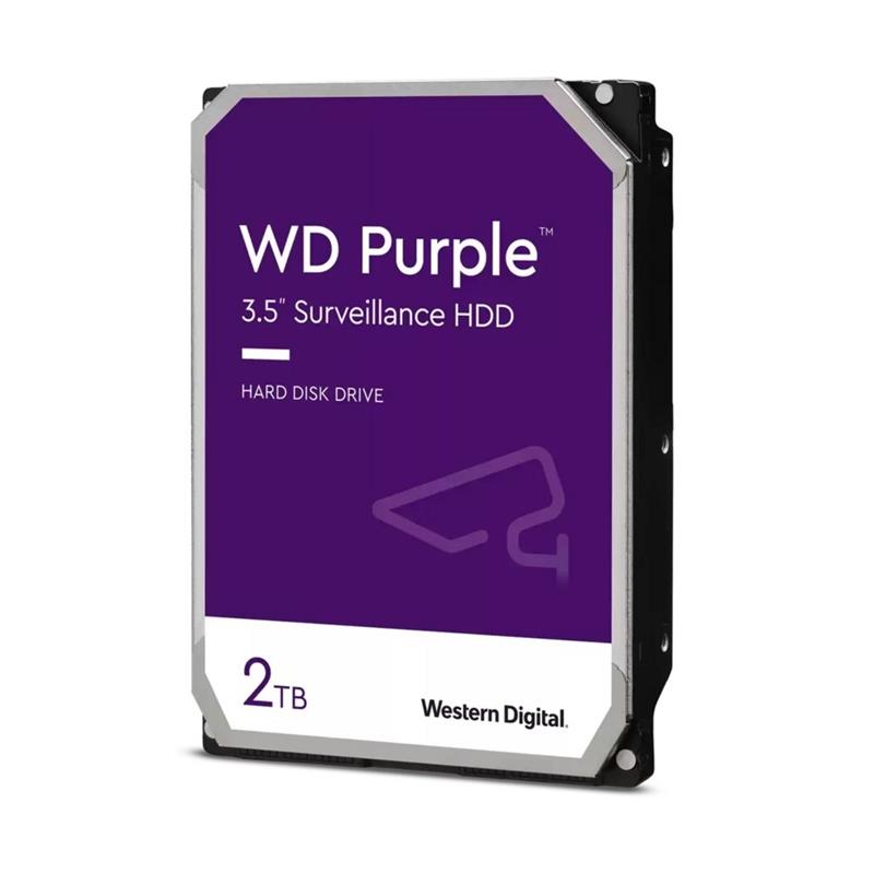 Western Digital Purple Surveillance HDD 2TB 3 5 inch SATA3 6Gbps 5400 RPM 256MB