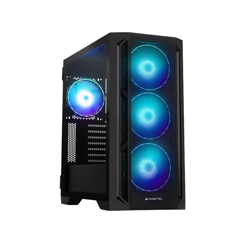 Chieftec PC- Gehäuse GA-01B-L-OP APEX LUMO Midi Tower Zwart