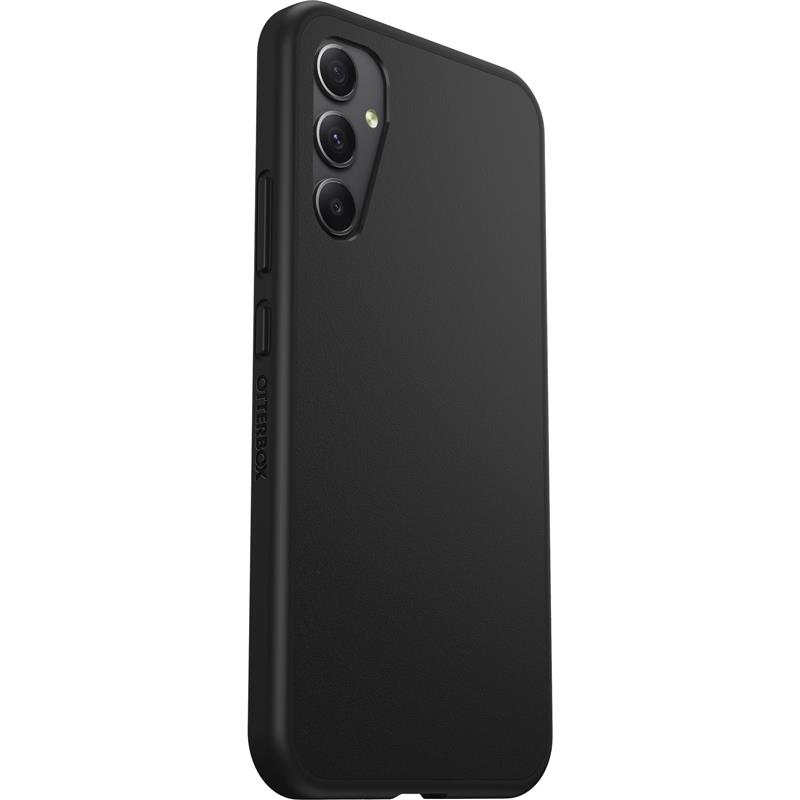 OtterBox React-hoesje voor Galaxy A34 5G, schokbestendig, valbestendig, ultradun, beschermende, getest volgens militaire standaard, Antimicrobieel, Zw