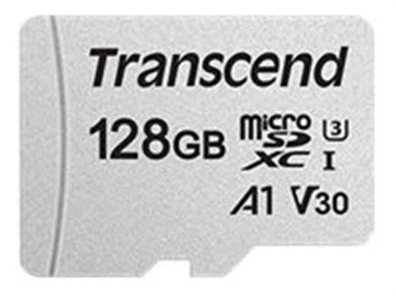 Transcend 300s microSDXC w adapter 128GB UHS-I U3 V30 A1