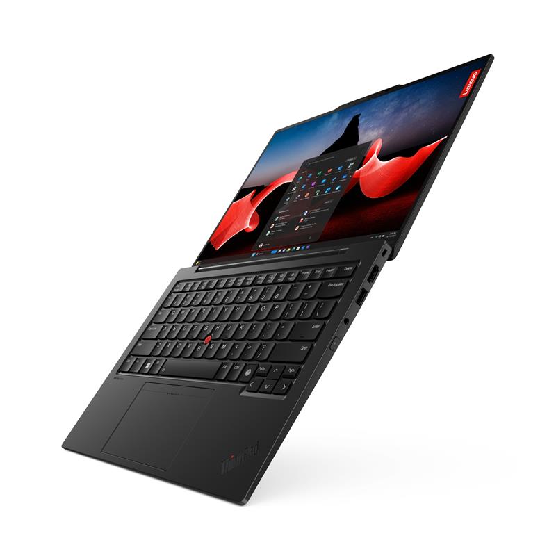 Lenovo ThinkPad X1 Carbon Intel Core Ultra 7 155U Laptop 35,6 cm (14"") WUXGA 16 GB LPDDR5x-SDRAM 512 GB SSD Wi-Fi 6E (802.11ax) Windows 11 Pro Zwart