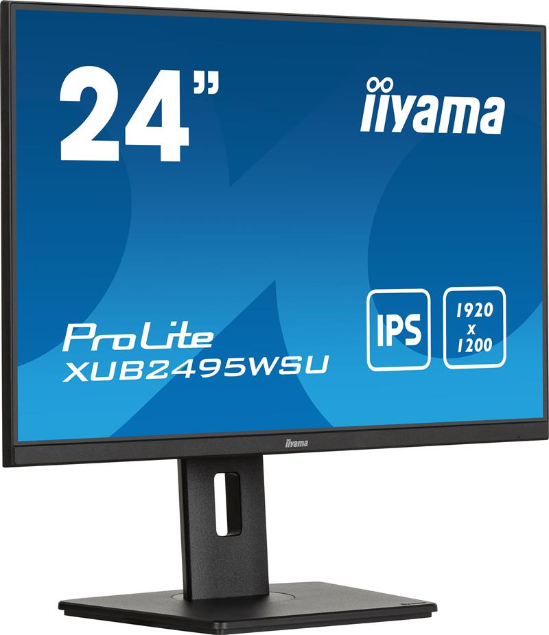 iiyama ProLite XUB2495WSU-B7 computer monitor 61 cm (24"") 1920 x 1200 Pixels 4K Ultra HD LED Zwart