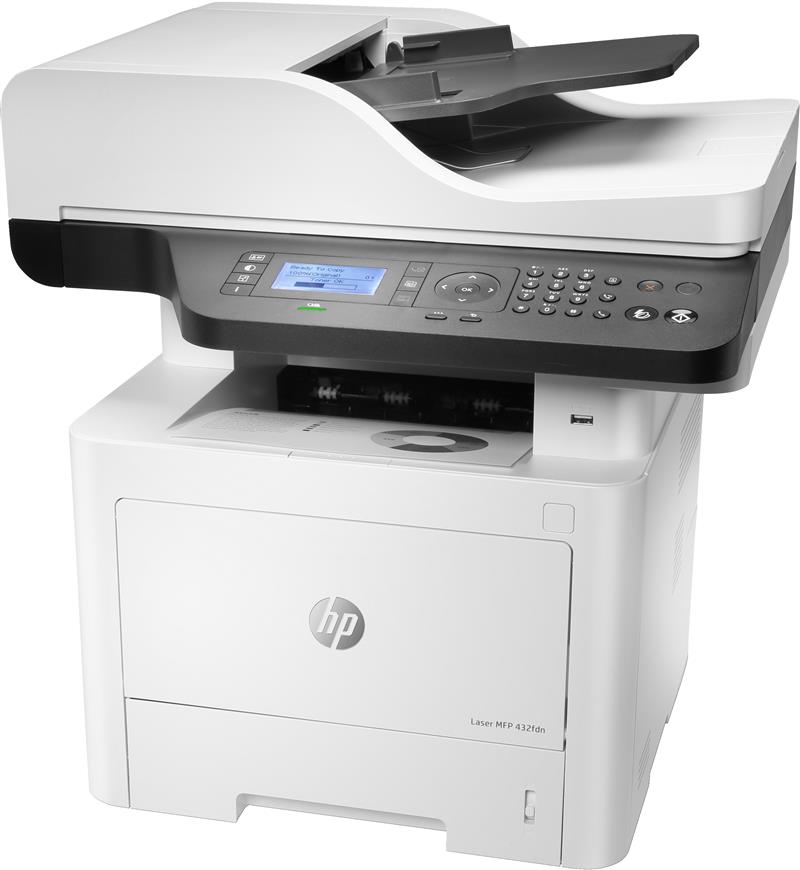 HP Laser MFP 432fdn, Printen, kopiëren, scannen, faxen, Scannen naar e-mail; Dubbelzijdig printen; ADF voor 50 vel