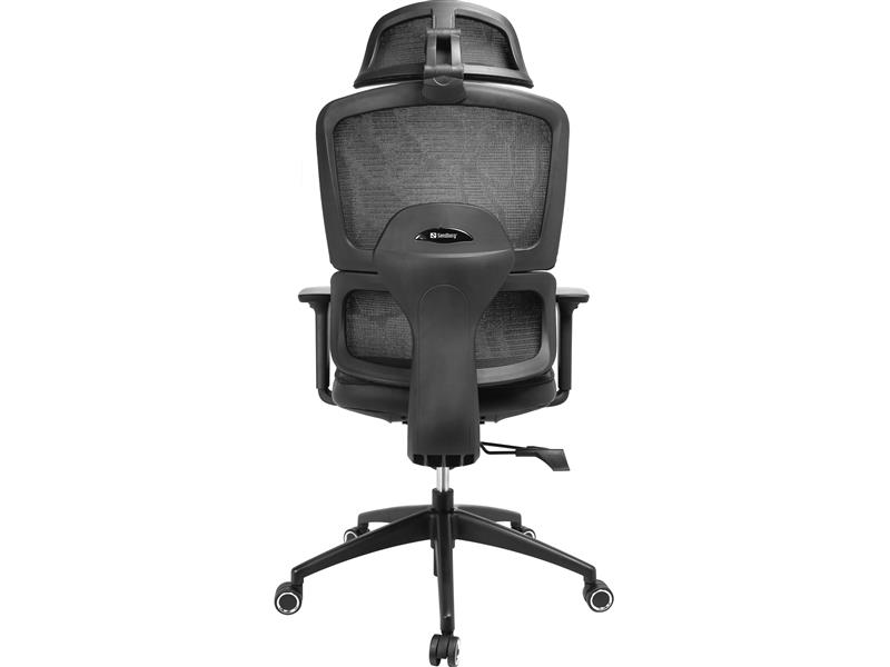 Sandberg ErgoFusion Gaming Chair Pro Universele gamestoel Gecapitonneerde zitting Zwart, Grijs