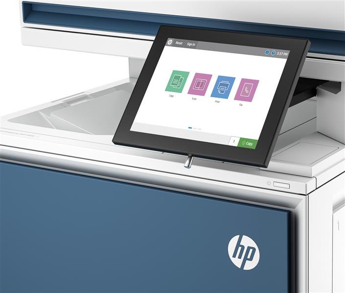 HP LaserJet Color Enterprise MFP 5800dn printer, Afdrukken, kopiëren, scannen, faxen (optie), Automatische documentinvoer; optionele high-capacity lad