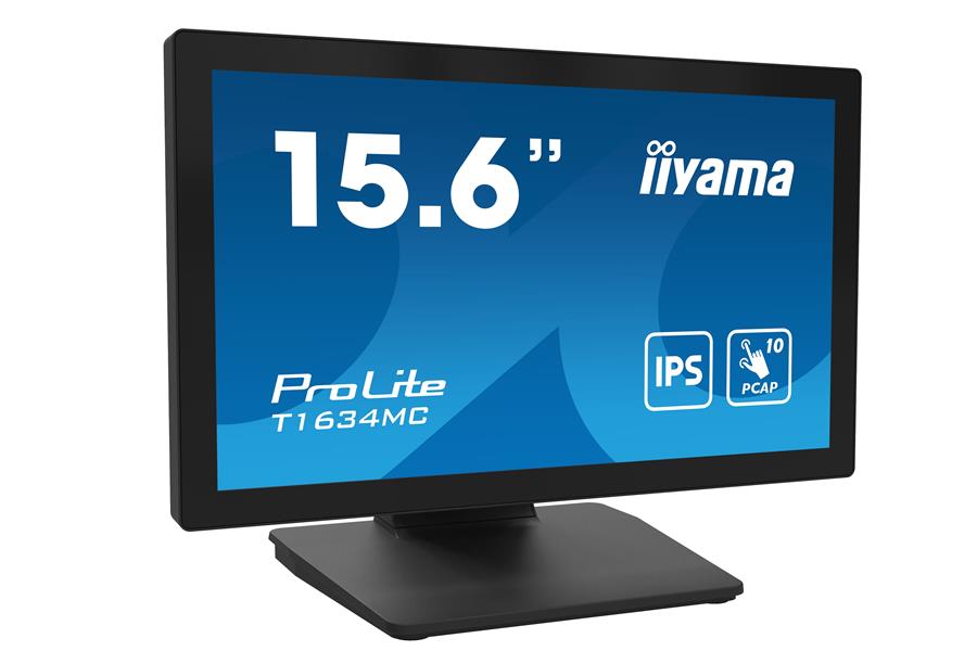 iiyama ProLite T1634MC-B1S computer monitor 39,6 cm (15.6"") 1920 x 1080 Pixels Full HD LED Touchscreen Zwart