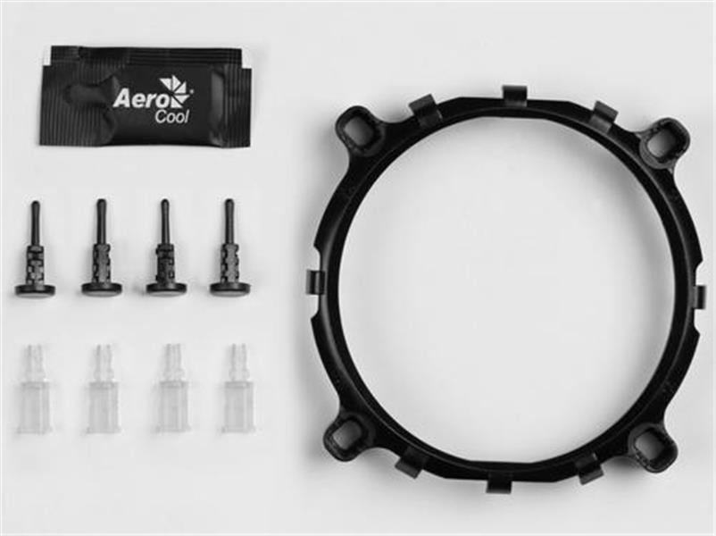 Aerocool Core Plus Processor Koeler 13,6 cm Zwart, Wit