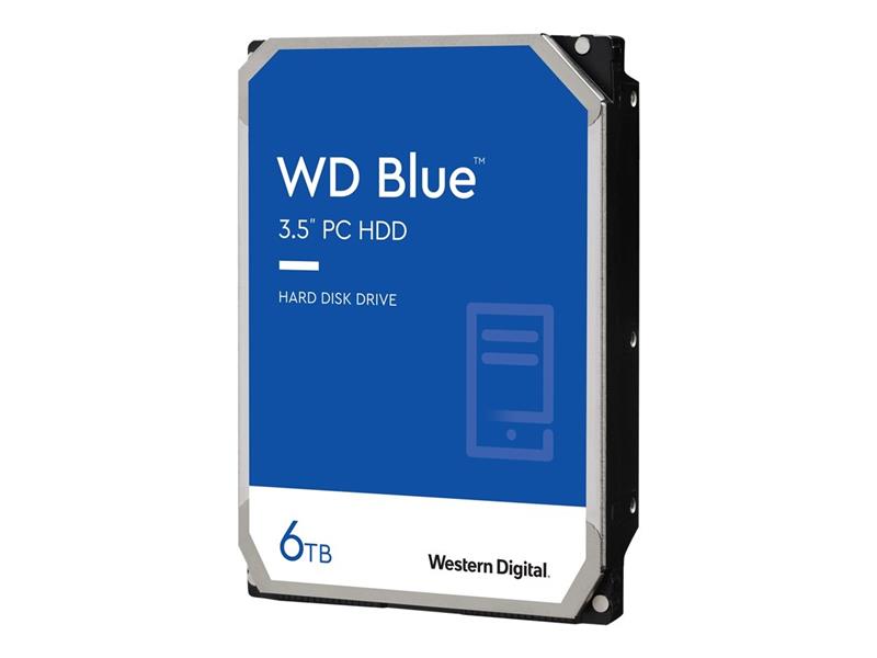 Western Digital Blue HDD 6TB 3 5 SATA3 6 Gbps 5400RPM 256MB 180 MB s