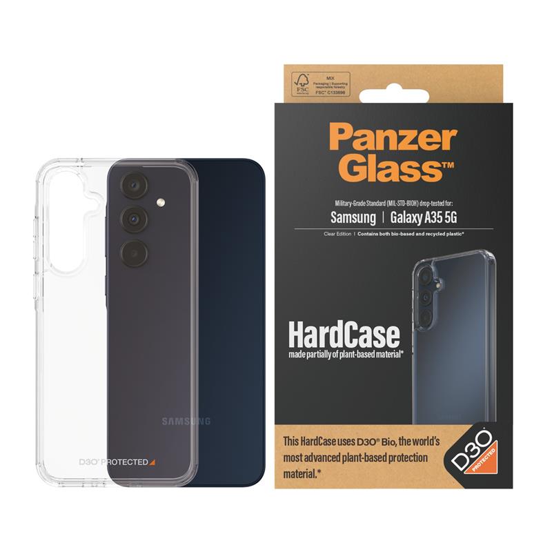 PanzerGlass HardCase with D3O Samsung New A34 5G mobiele telefoon behuizingen Hoes Transparant