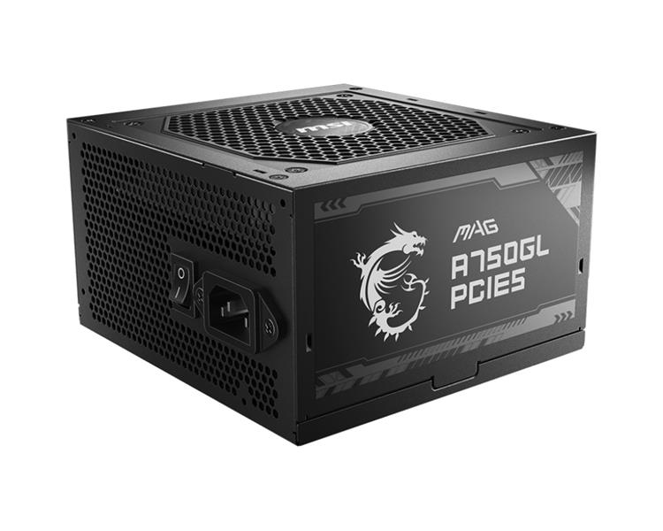 MSI MAG A750GL PCIE5 power supply unit 750 W 20+4 pin ATX ATX Zwart