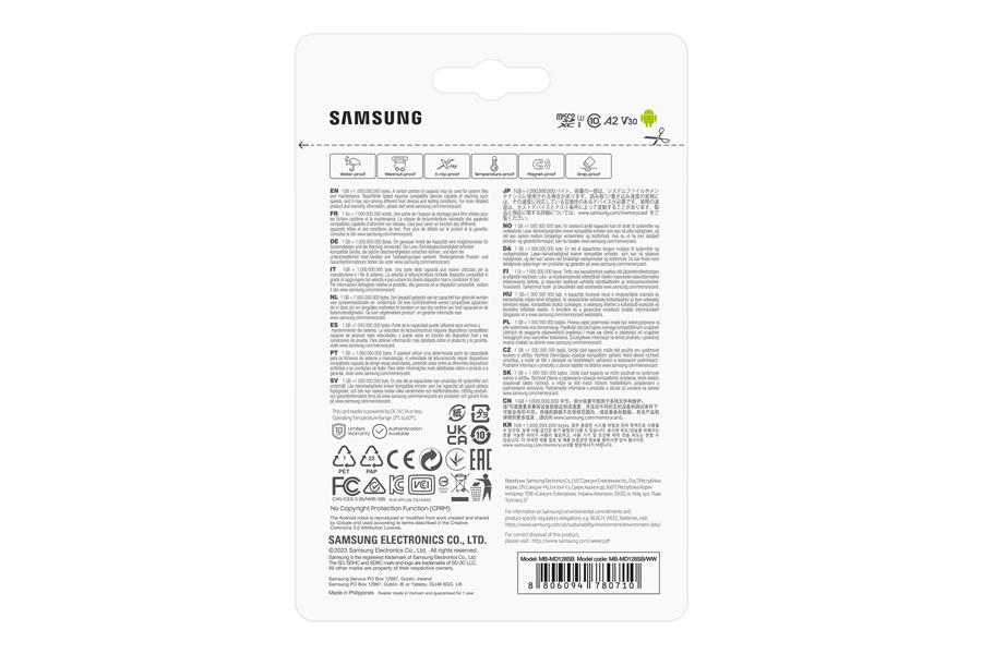 Samsung MB-MD128S 128 GB MicroSDXC UHS-I Klasse 10