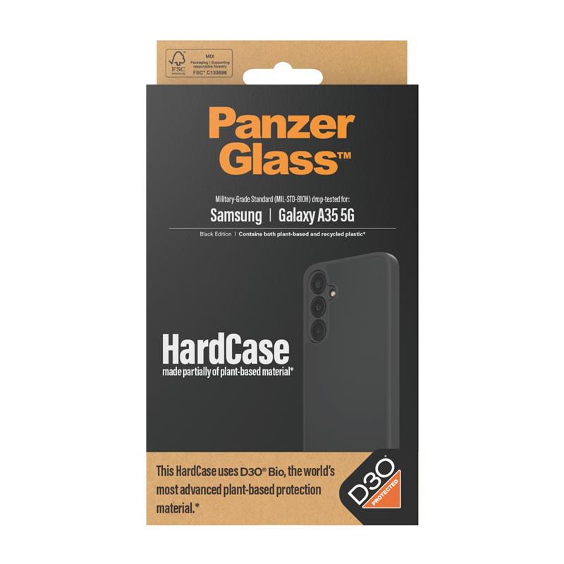 PanzerGlass HardCase with D3O Samsung New A34 5G Black mobiele telefoon behuizingen Hoes Transparant