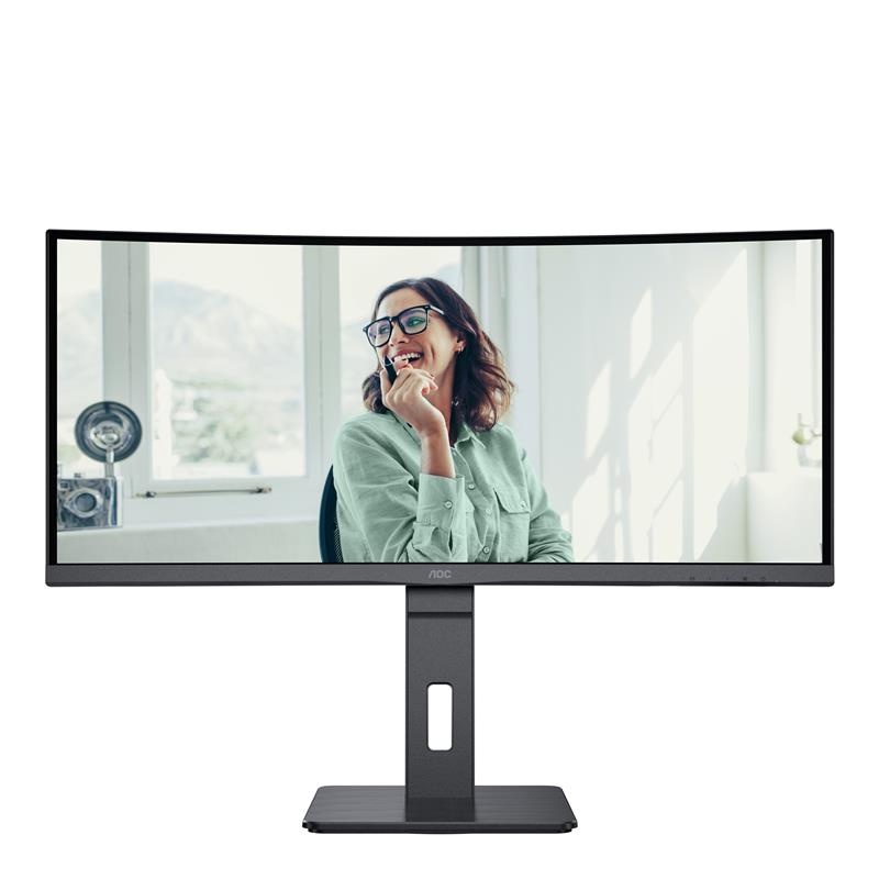 AOC CU34P3CV computer monitor 86,4 cm (34"") 3440 x 1440 Pixels UltraWide Quad HD LED Zwart