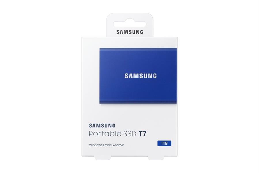 Samsung Portable SSD T7 1000 GB Blauw