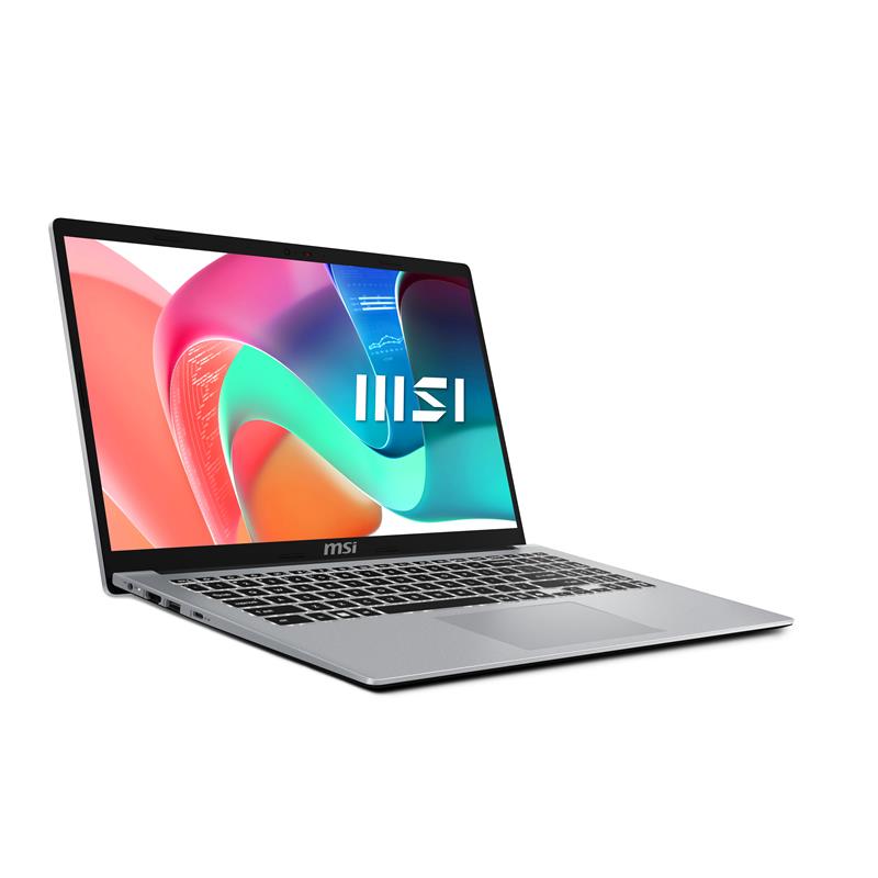 MSI Modern 15 F13MG-017NL Intel® Core™ i7 i7-1355U Laptop 39,6 cm (15.6"") Full HD 16 GB DDR4-SDRAM 512 GB SSD Wi-Fi 6E (802.11ax) Windows 11 Home Zil