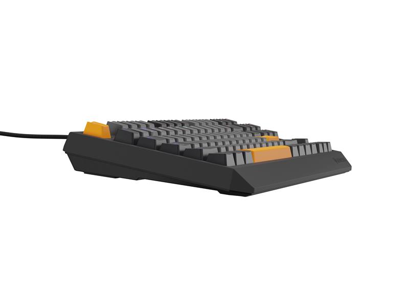 GENESIS Thor 230 TKL toetsenbord Gamen USB + RF Wireless + Bluetooth QWERTY Zwart, Grijs, Oranje