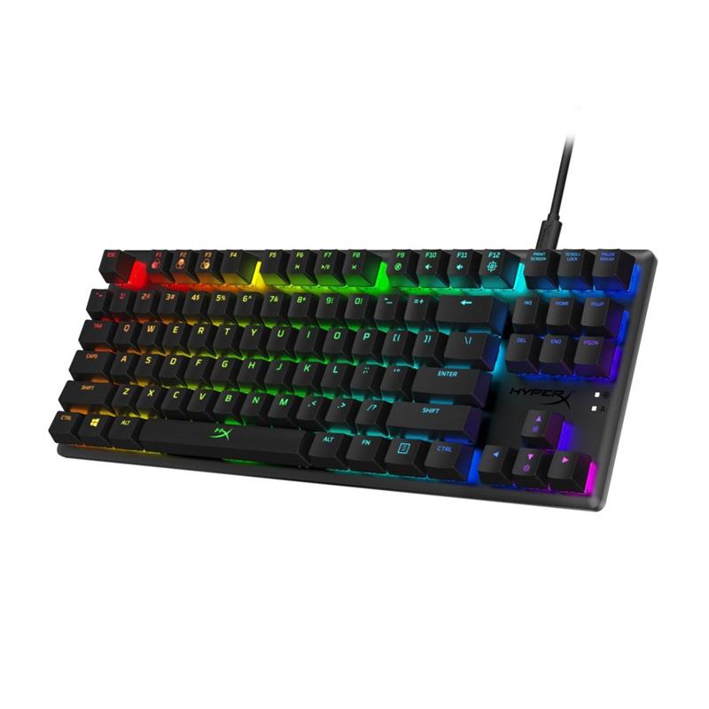 HyperX Alloy Origins Core - Mechanical Gaming Keyboard - HX Red (US Layout) toetsenbord USB QWERTY Amerikaans Engels Zwart