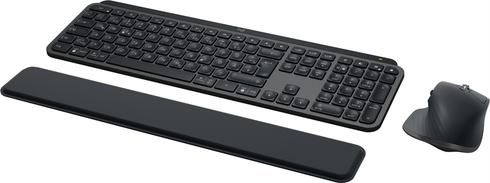 Logitech MX Keys S Combo toetsenbord Inclusief muis RF-draadloos + Bluetooth QWERTZ Duits Grafiet