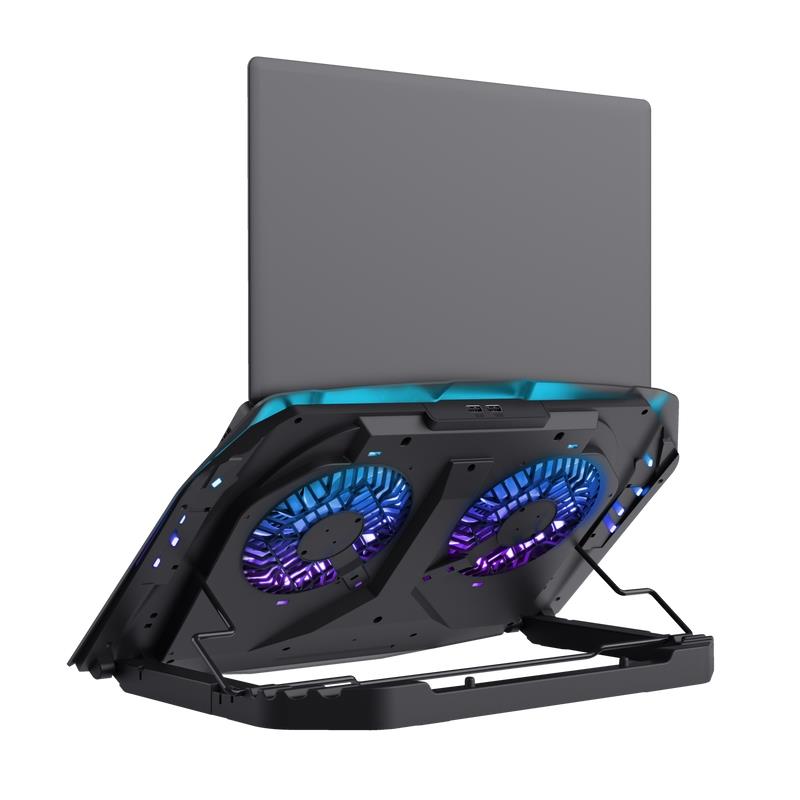 Trust GXT 1127 YOOZY laptop cooling pad 43,9 cm (17.3"") 1500 RPM Zwart, Grijs