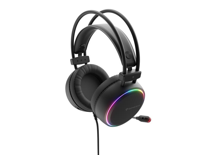 GENESIS Neon 613 Headset Bedraad Hoofdband Gamen USB Type-A Zwart