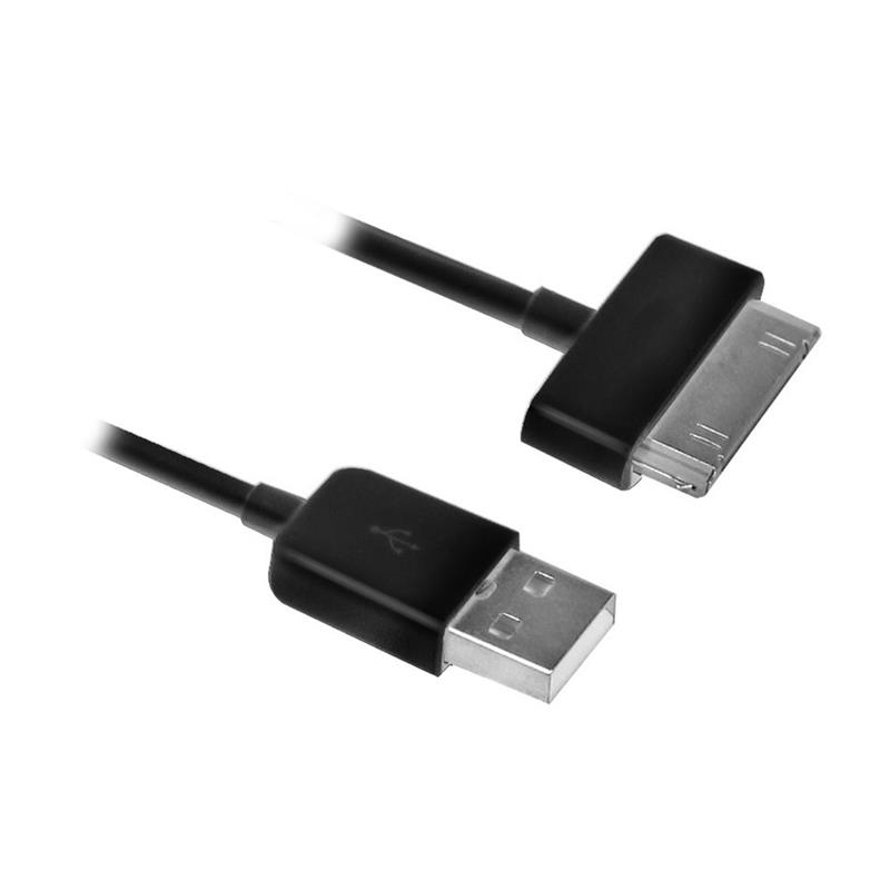 Ewent EW9907 mobiele telefoonkabel Zwart USB A Samsung 30-pin 1 m