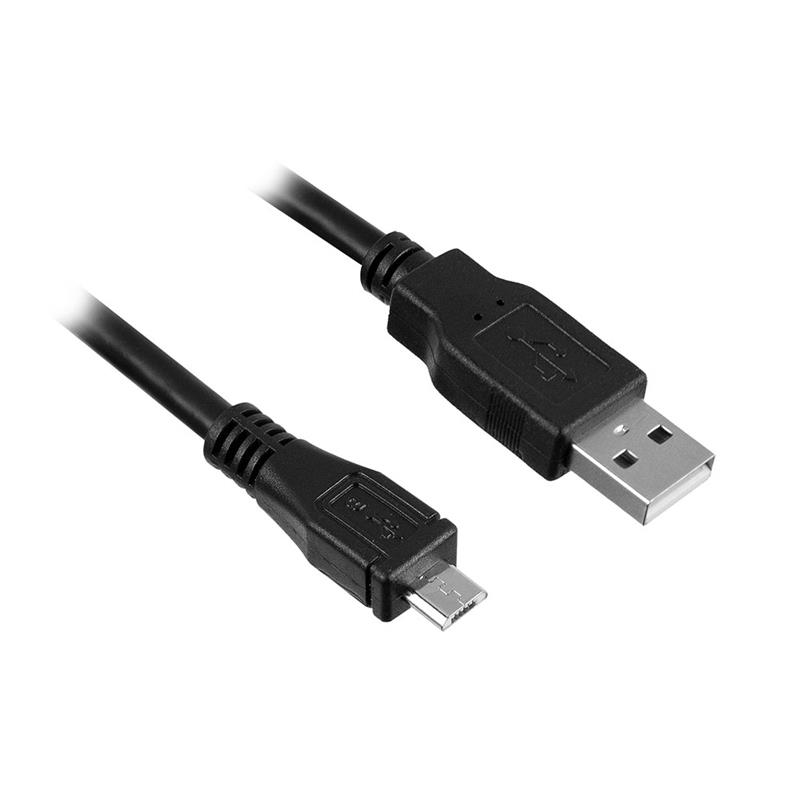 Ewent EW9911 USB-kabel 1 m USB A Micro-USB B Zwart