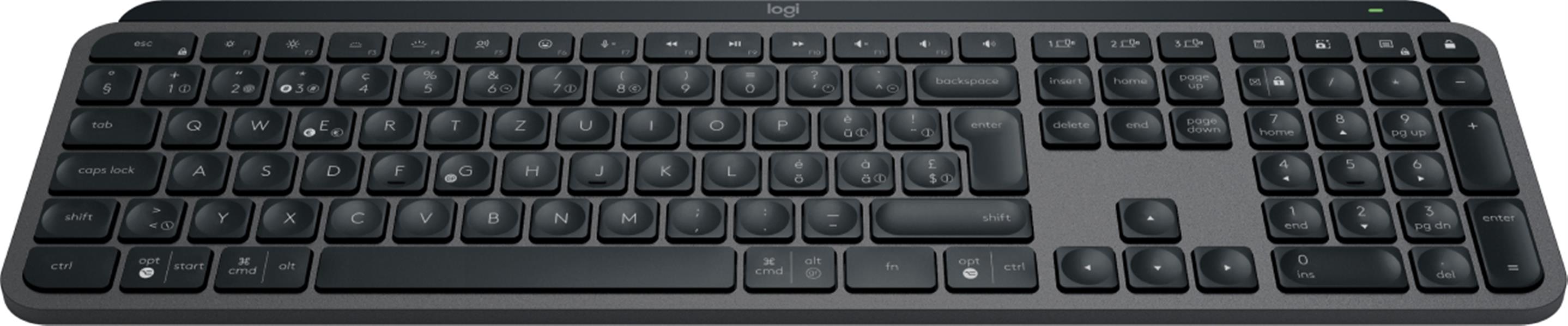 Logitech MX Keys S toetsenbord RF-draadloos + Bluetooth QWERTZ Zwitsers Grafiet