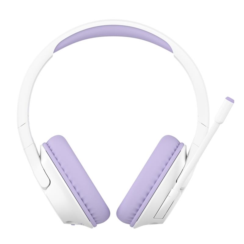 Belkin SOUNDFORMINSPIRE OVEREAR HEADSET LAV Bedraad en draadloos Hoofdband Oproepen/muziek USB Type-C Bluetooth Lavendel, Wit