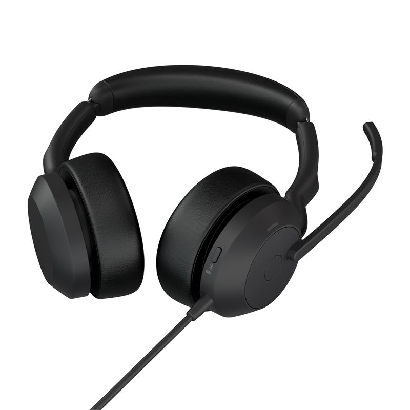 Jabra Evolve2 50 Headset Bedraad Hoofdband Kantoor/callcenter USB Type-C Zwart