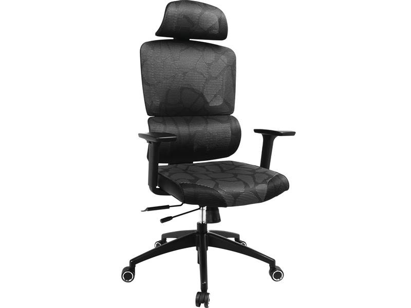 Sandberg ErgoFusion Gaming Chair Pro Universele gamestoel Gecapitonneerde zitting Zwart, Grijs