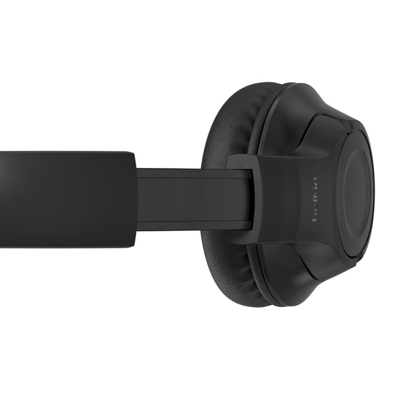 Belkin SOUNDFORM INSPIRE Headset Bedraad en draadloos Hoofdband Oproepen/muziek USB Type-C Bluetooth Zwart