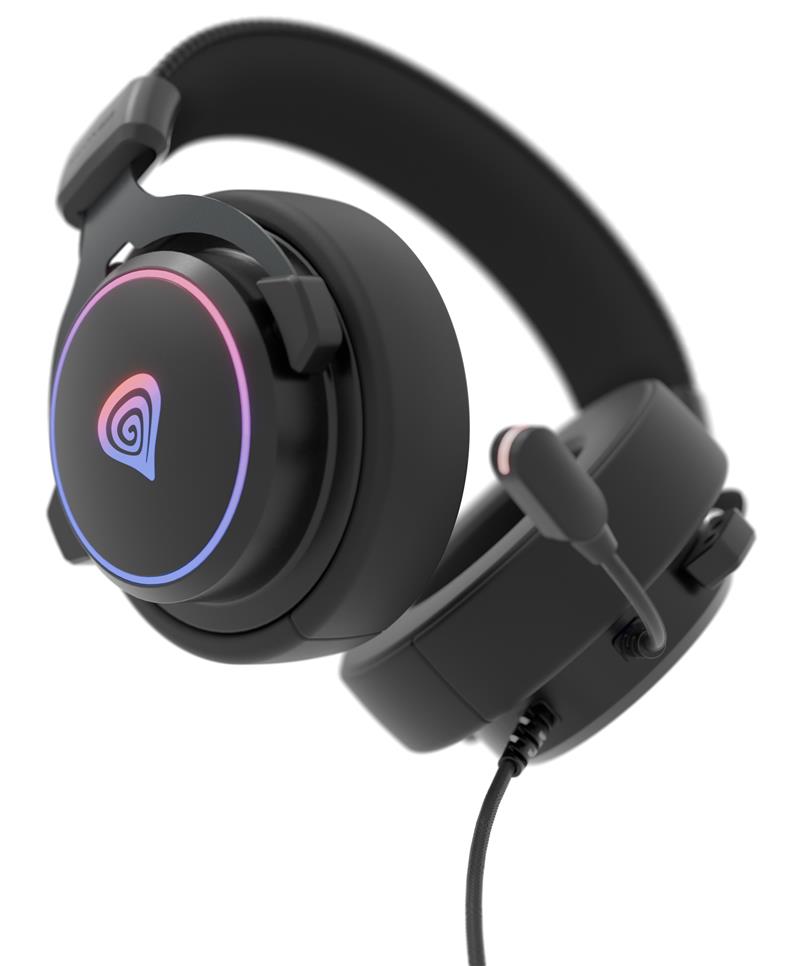 GENESIS Neon 764 Headset Bedraad Hoofdband Gamen USB Type-A Zwart